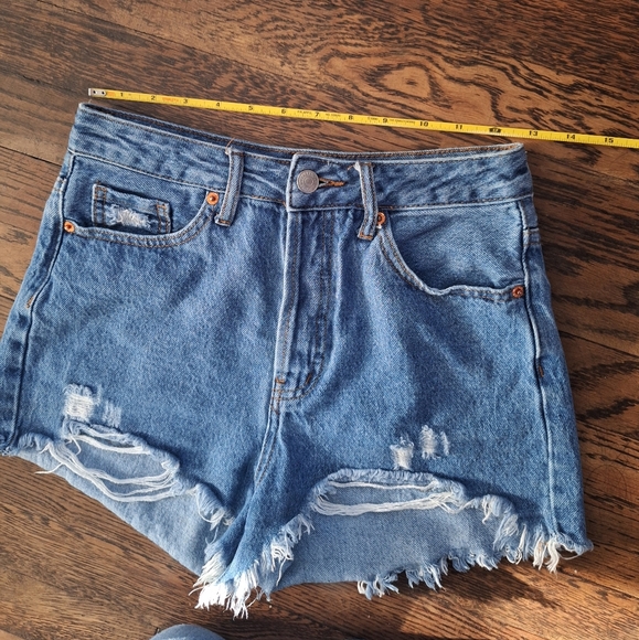 SONG High Rise Mom Shorts size 1/25 - Picture 7 of 8